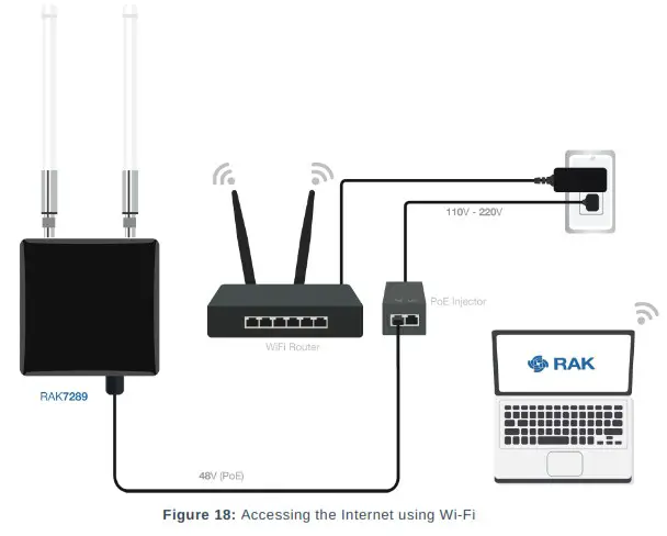 RAK7289 Wisgate Edge Pro Outdoor Lorawan Gateway Multichannel - Access the Internet