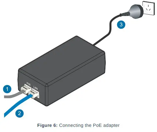 RAK7289 Wisgate Edge Pro Outdoor Lorawan Gateway Multichannel - Connecting the PoE Adapter 1
