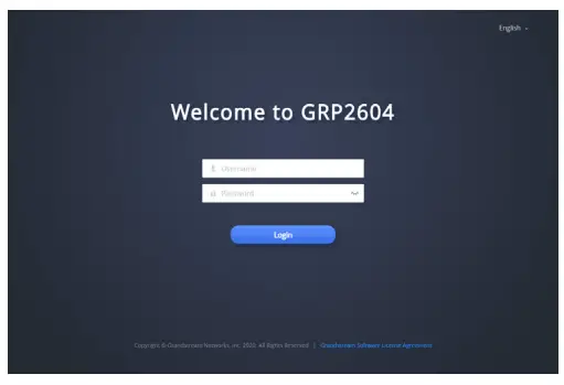 GRANDSTREAM GRP2604 3-Line Essential IP Phone - login