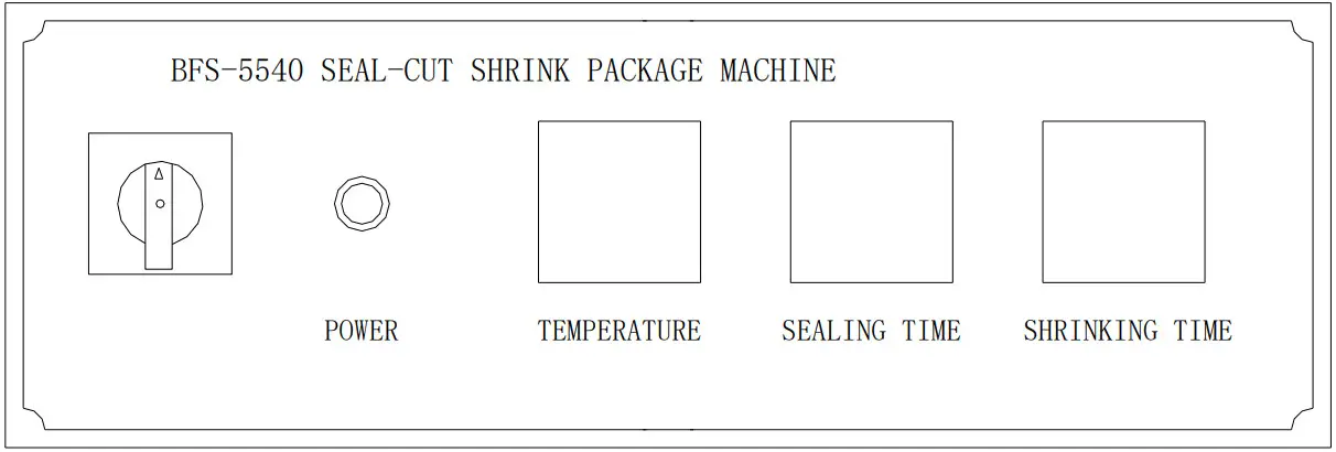 TEKOPACK T 5540 Shrink Wrapping Packaging Machine - Control Panel