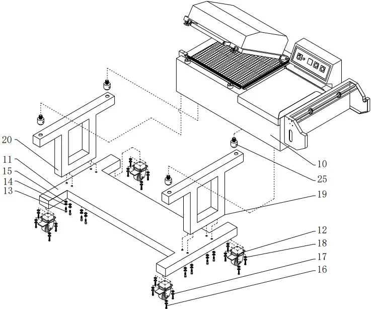 TEKOPACK T 5540 Shrink Wrapping Packaging Machine - Lift the body