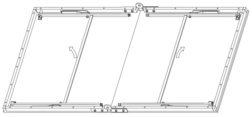 Trekkrunner 153-1-6 Mini Table Tennis Table - Extend the table legs