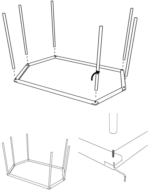 Wooden Rods Installation