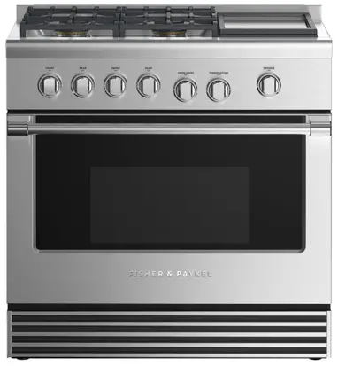 FISHER and PAYKEL RDV2 364GD N N 36 Inch Dual Fuel Range