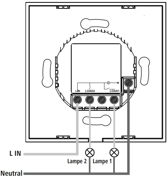 hama 00176551 WiFi Touch Wall Switch -