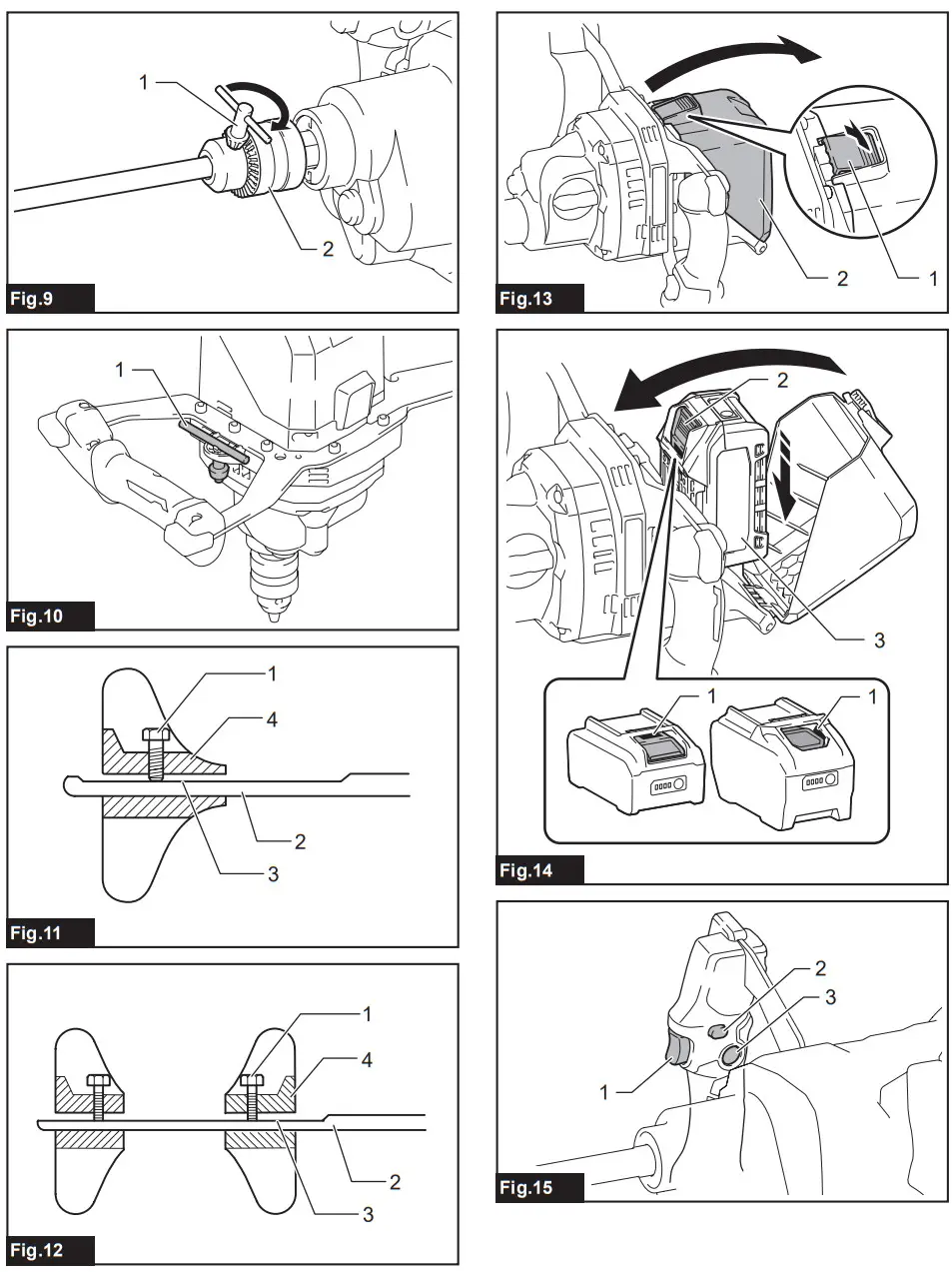 makita UT001G Cordless Mixer - parts 2