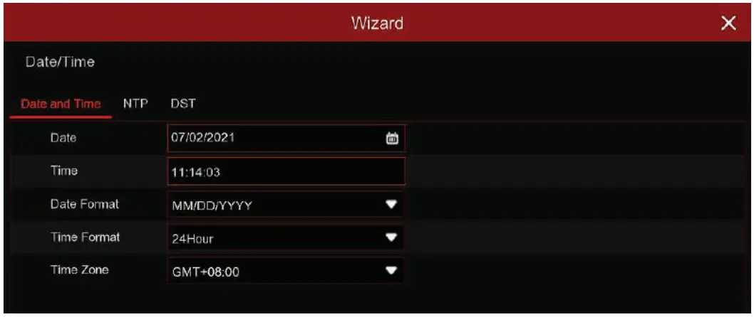 AVYCON DIVERSITY SERIES Network Video Recorders - Date and Time