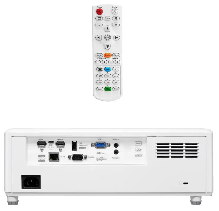 Optoma ZW350 Compact High Brightness Laser Projector - Specifications