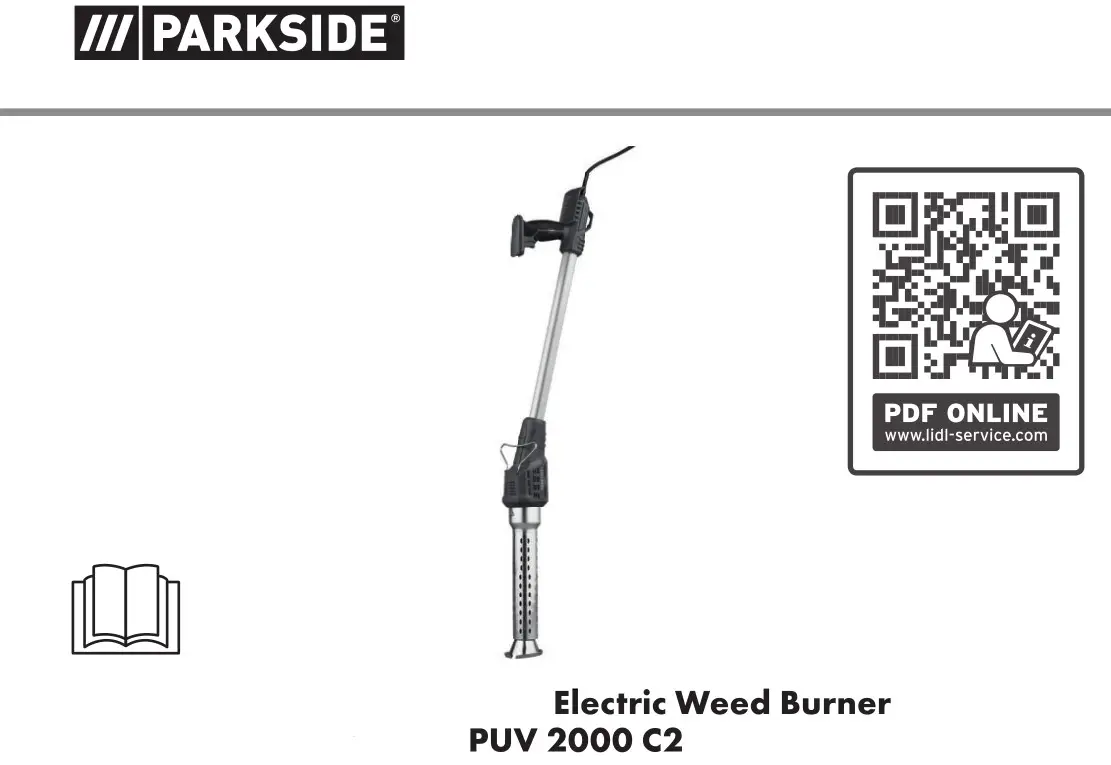 PARKSIDE PUV 2000 C2 Electric Weed Burner Instruction Manual