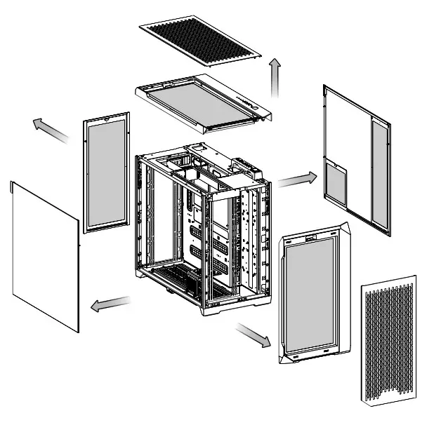 thermaltake CTE C750 Air Tower Chassis System - Components