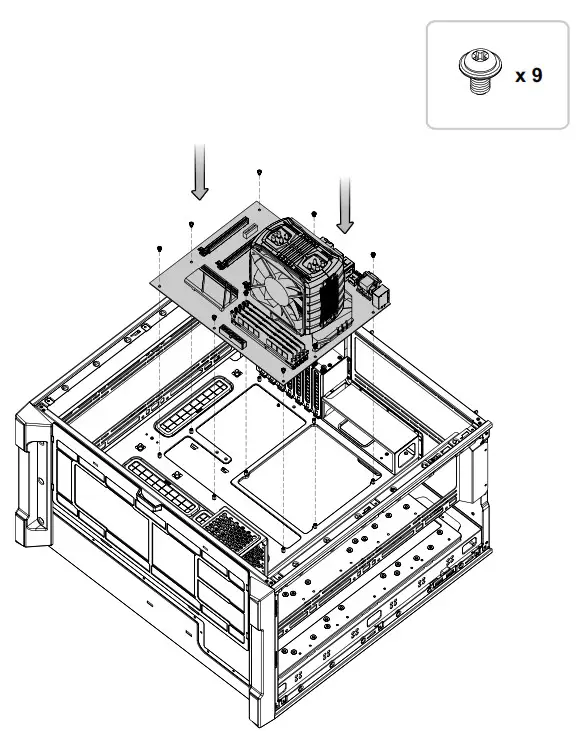 thermaltake CTE C750 Air Tower Chassis System - Motherboard