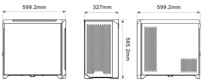 thermaltake CTE C750 Air Tower Chassis System - dimension2