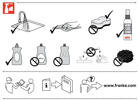 FRANKE MRG 610-37 ON Maris Single Bowl Sink User Manual - How to use