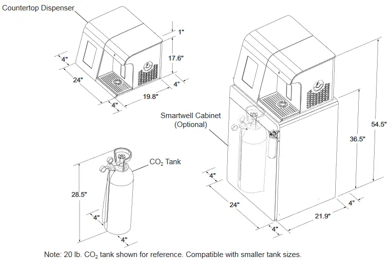 ELKAY SW1156CS Smartwell Countertop Beverage Dispenser - fig 4