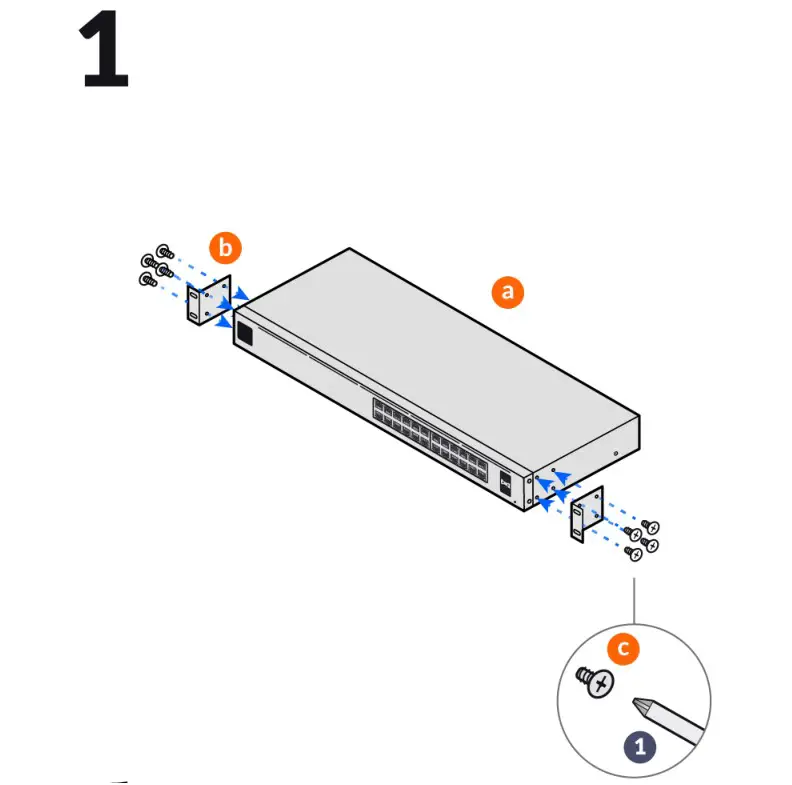UBIQUITI 24 PoE Unifi Switch - Installation 1