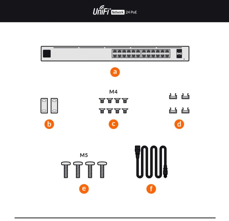 UBIQUITI 24 PoE Unifi Switch - Items