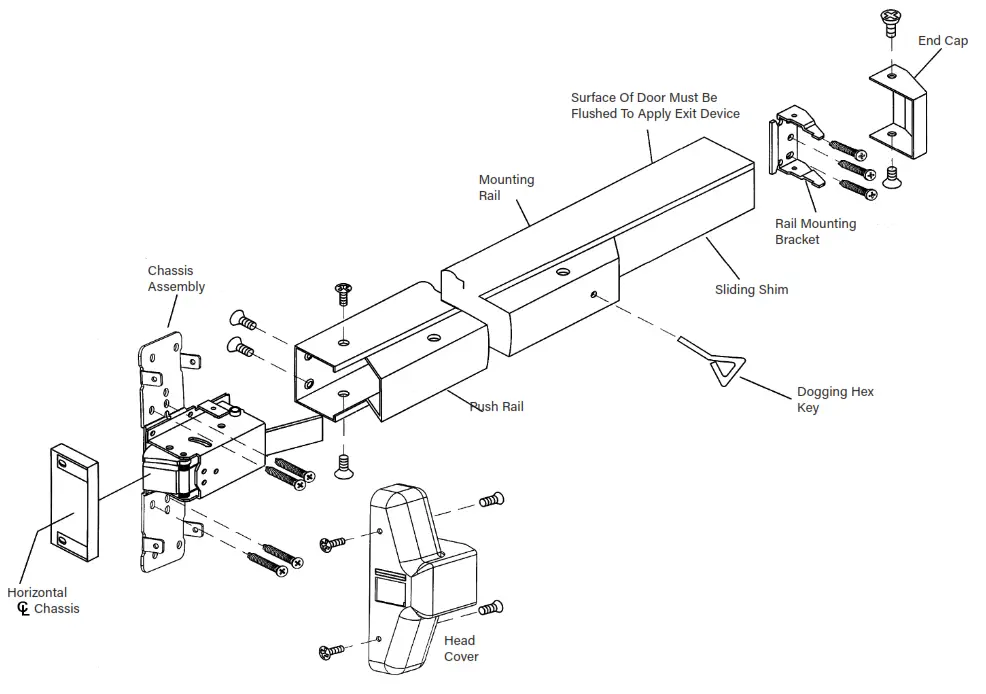 Tell EX8300 Series Exit Device - Daoigrom