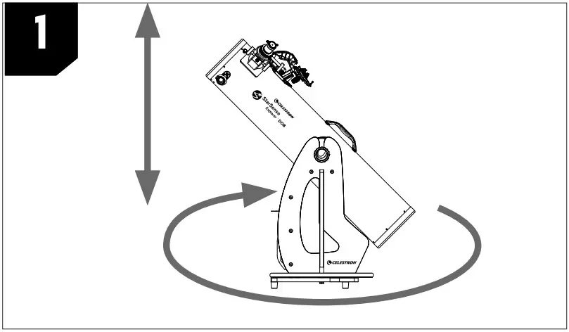 CELESTRON 24070 StarSense Explorer 10 Inch Dobsonian Telescope - Moving the Telescope 1