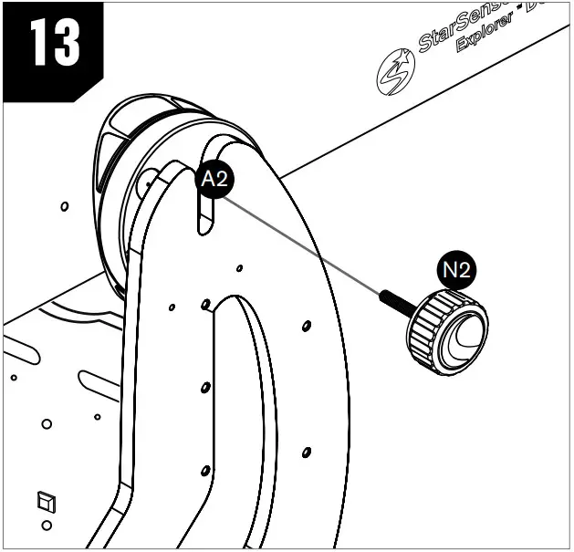 CELESTRON 24070 StarSense Explorer 10 Inch Dobsonian Telescope - center of the side