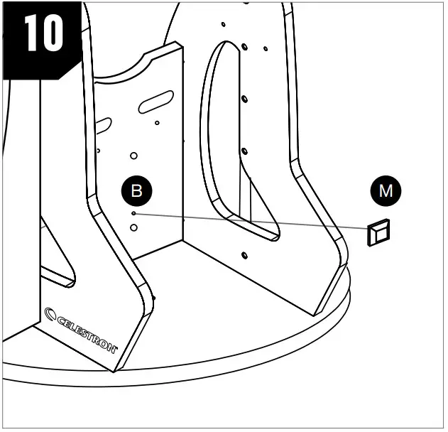 CELESTRON 24070 StarSense Explorer 10 Inch Dobsonian Telescope - rubber bumper