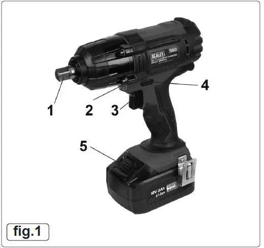 SEALEY-CP400LI-Cordless-Impact-Wrench-18V-3AH-Li-Ion-1-2-Inch-Square-Drive-4