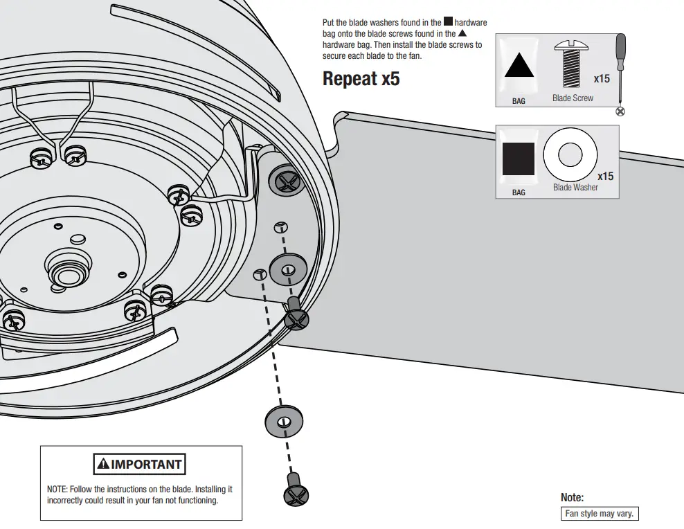 Hunter 51747 Orchestra Indoor Matte Ceiling Fan - Canopy 1