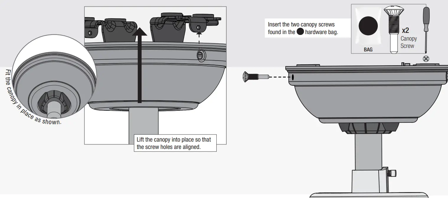 Hunter 51747 Orchestra Indoor Matte Ceiling Fan - Canopy