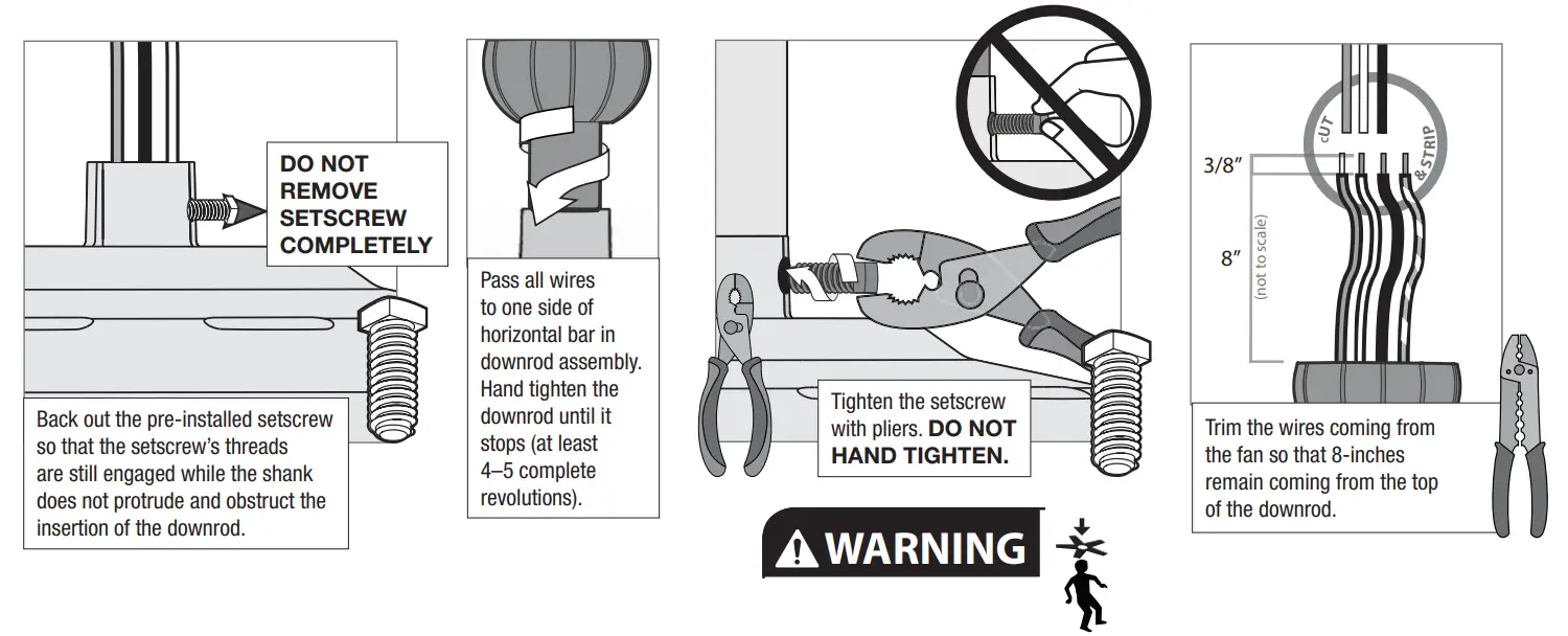 Hunter 51747 Orchestra Indoor Matte Ceiling Fan - Downrod