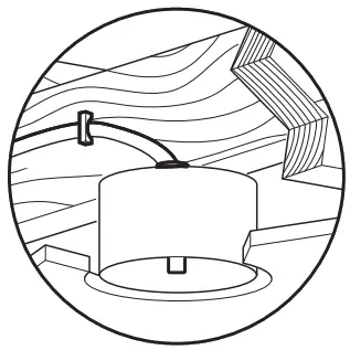 Hunter 51747 Orchestra Indoor Matte Ceiling Fan - outlet box