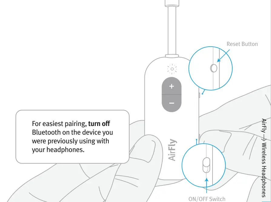 Pairing Airfly with Wireless Headphones