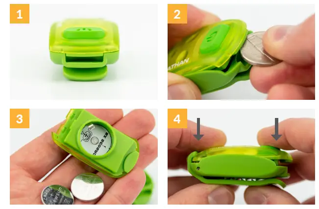 NATHAN NS5113-0478 Strobe Light LED Safety Light Clip fig-1