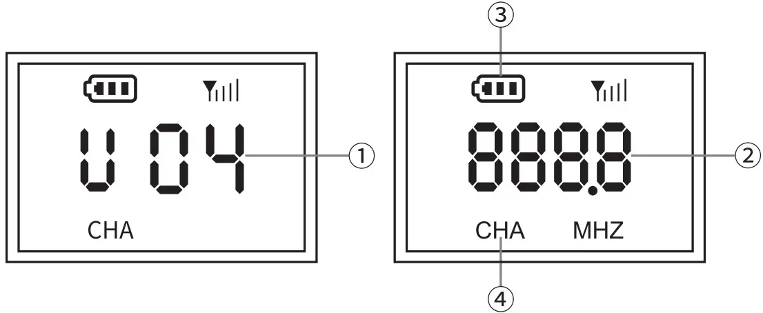Transmitter display