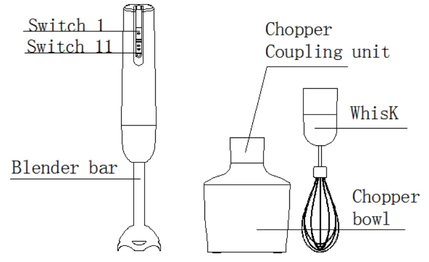 accesstyle HB7031B Blender - parts