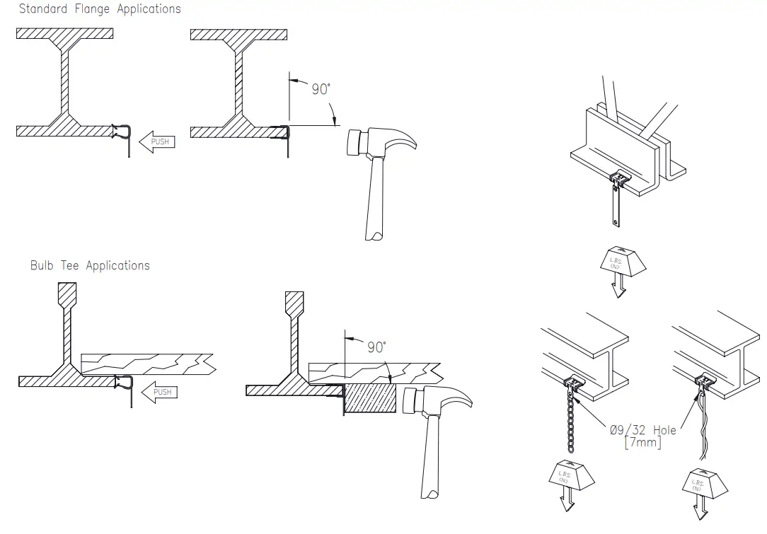 nVent Caddy 2H4 Hammer-On Flange Clip - fig 1