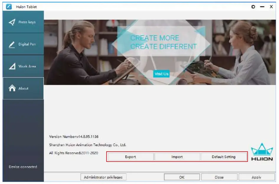 Enable the Windows Ink feature