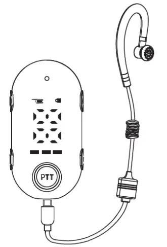 SINORISE SR 610A Ear hung Walkie Talkie