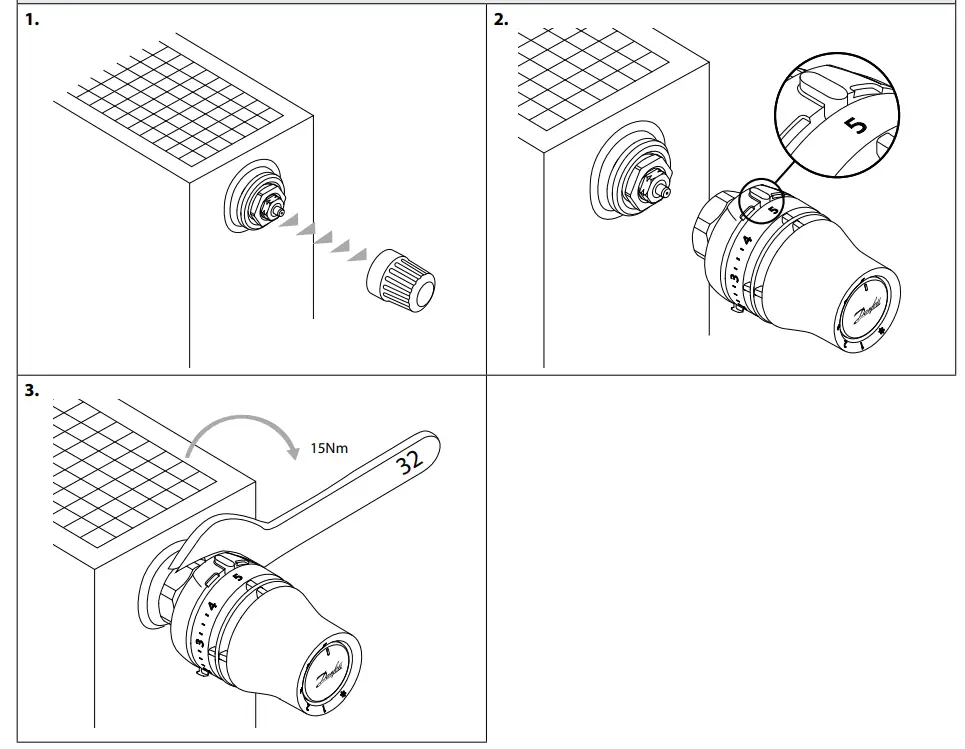 Danfoss Redia M30 x 1 5 Thermostatic Sensors - BIV Installation