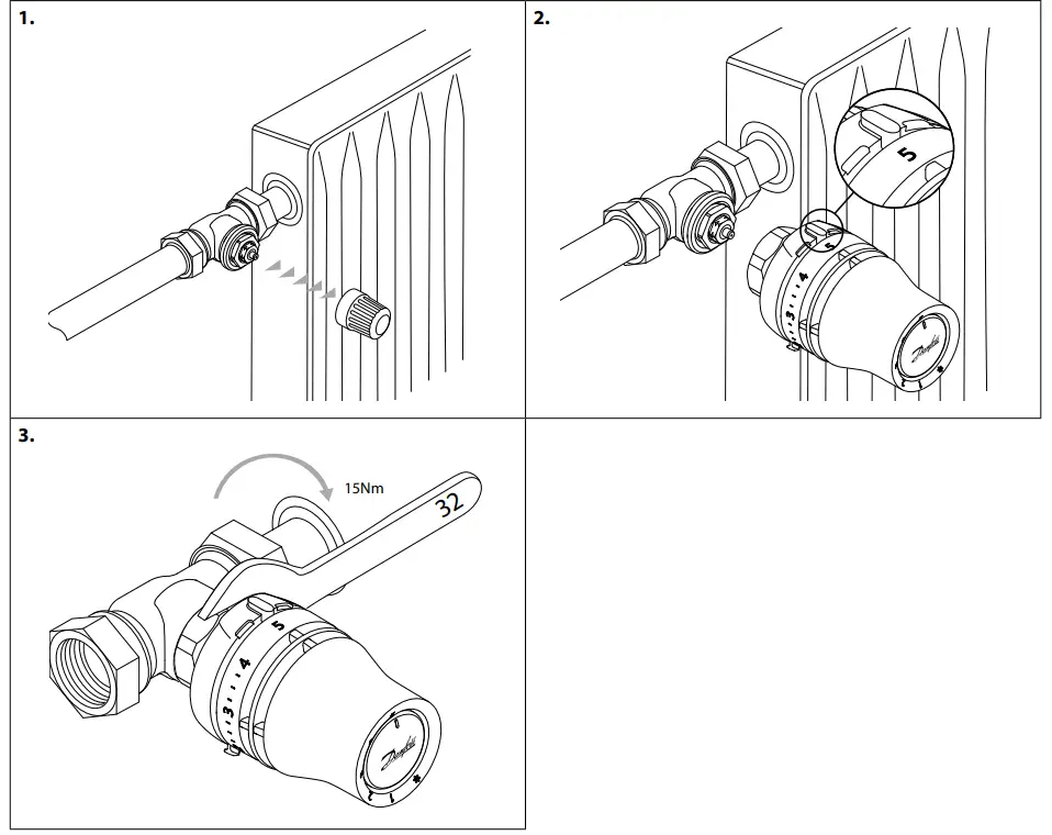 Danfoss Redia M30 x 1 5 Thermostatic Sensors - Installation