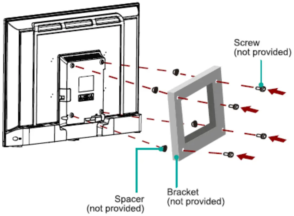 RCA RHOR406 40 Inch ROKU SMART TV - Mount Bracket