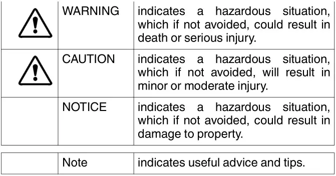 LIEBHERR 5227-20-001 Freezer - Symbol Explanation 3