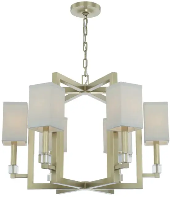 CRYSTORAMA 8886-AG Dixon 6 Light Chandelier