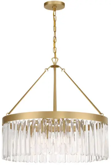 CRYSTORAMA EMO 5406 MG Emory Eight Light Chandelier