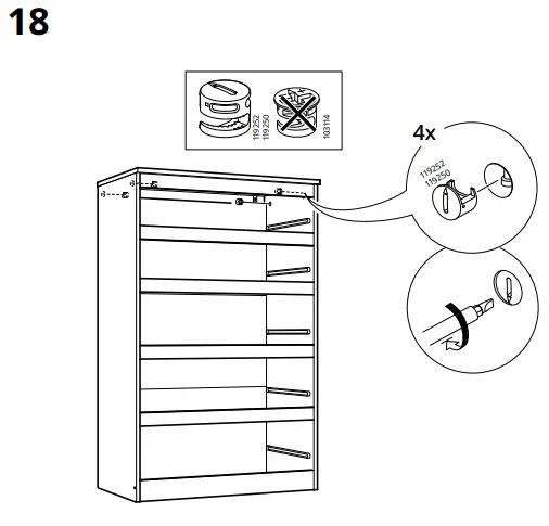 IKEA AA-2238949-4-100 KULLEN 5-Drawer Chest White - Fig 15