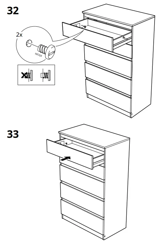 IKEA AA-2238949-4-100 KULLEN 5-Drawer Chest White - Fig 27