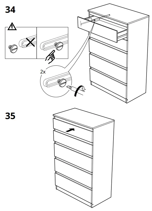 IKEA AA-2238949-4-100 KULLEN 5-Drawer Chest White - Fig 28