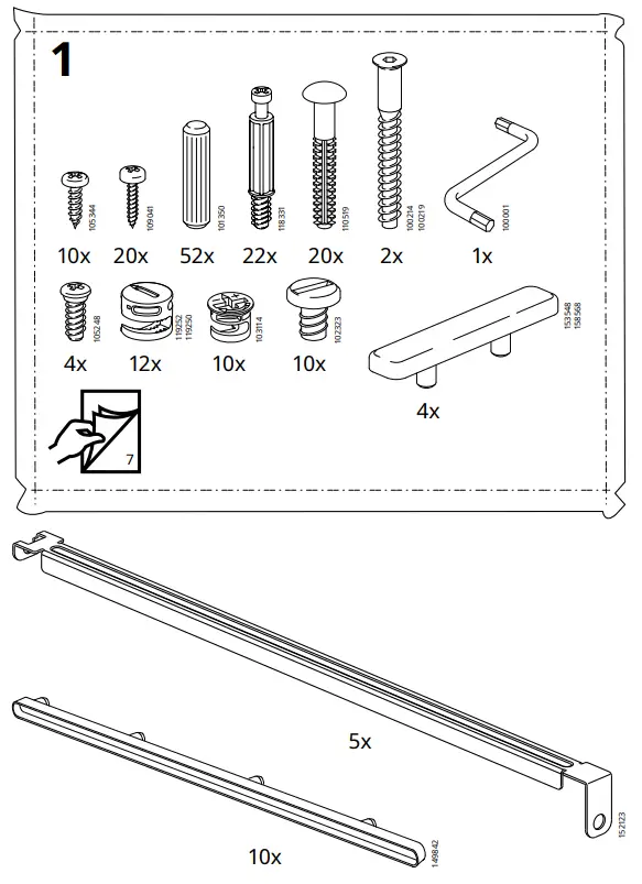 IKEA AA-2238949-4-100 KULLEN 5-Drawer Chest White - Fig 3