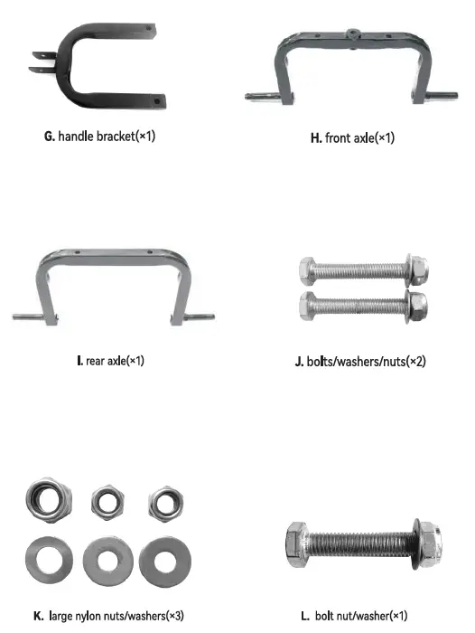VEVOR CJ-024 Steel Garden Cart 2