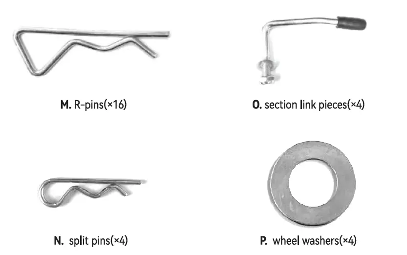VEVOR CJ-024 Steel Garden Cart 3