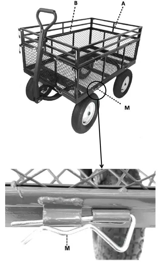 VEVOR CJ-024 Steel Garden Cart 8