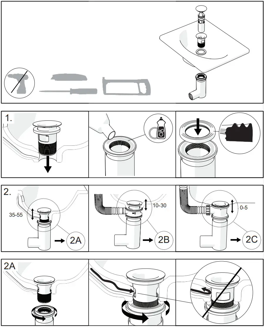 PREVEX EasyClean Water Trap for Bathroom - Figure 1